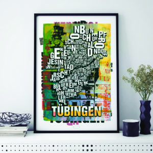 Buchstabenort Tübingen Rathaus Kunstdruck