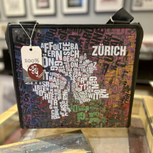 Aktentasche Buchstabenort Zürich Unikat Siebdruck Sonderauflage
