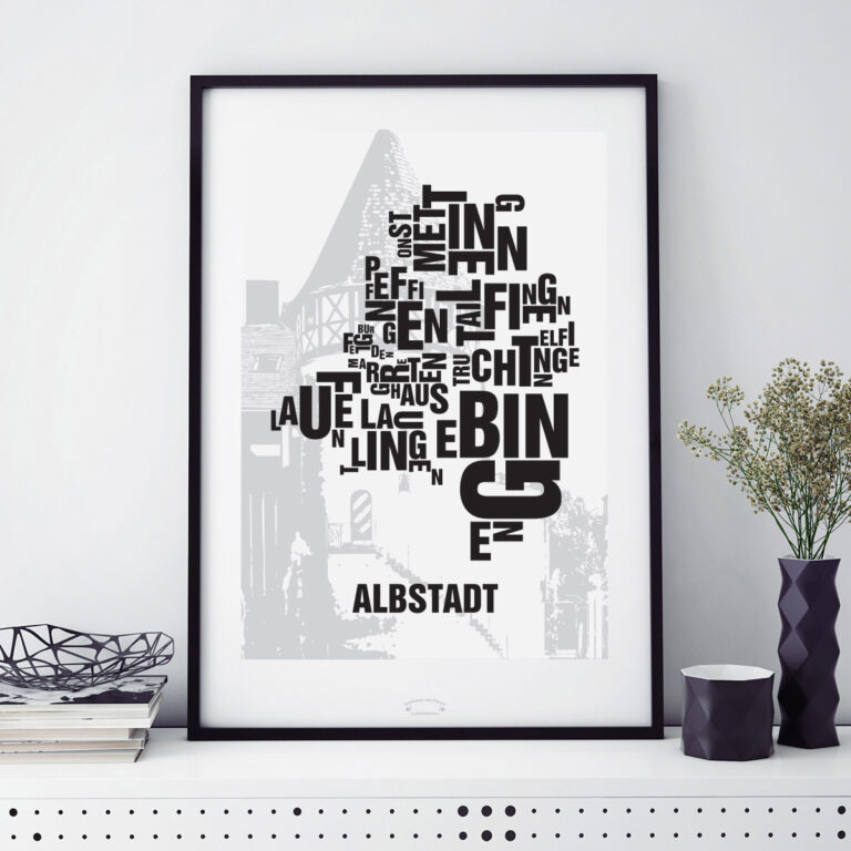 Albstadt Buchstabenort mit Bürgerturm