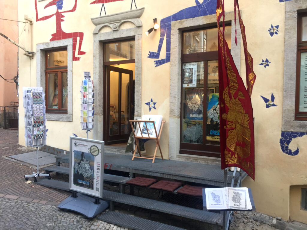 Das Atelier Buchstabenorte in der Kunsthofpassage (2018-2026) im Eröffnungsjahr